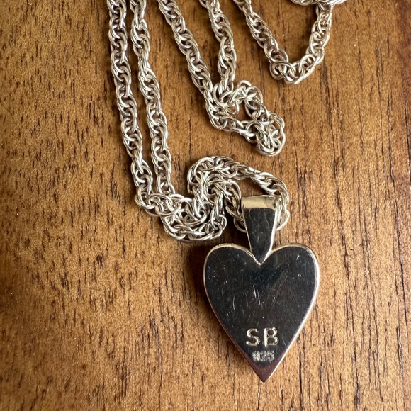 Sophie Buhai tiny heart pendant on a chain , 925 - Picture 2 of 5